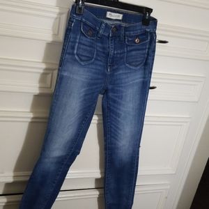 Madewell Jean's high rise crop